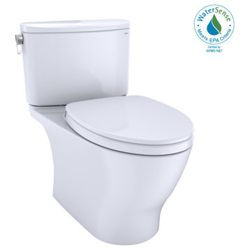 Toto Nexus 1G 2P Elong 1.0GPF Toilet, CEFIONTECT and SS124 Seat Colonial White