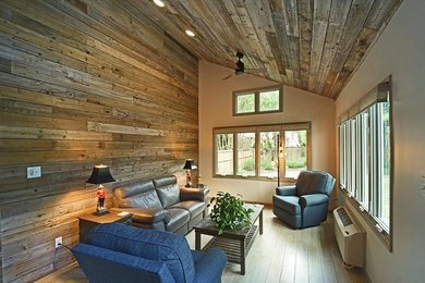 Inspiration for a craftsman sunroom remodel in Other