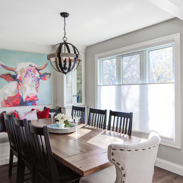 Transitional with a hint of Modern Farmhouse