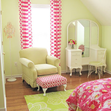 Citron & Hot Pink Bedroom