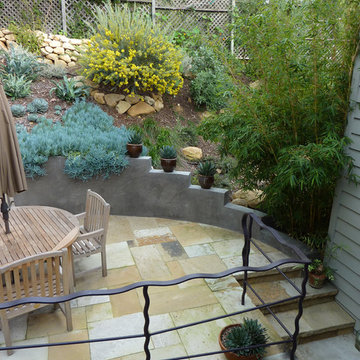 Contemporary Hillside Terrace