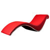 Essen Modern Red Leather Leisure Lounge Chaise
