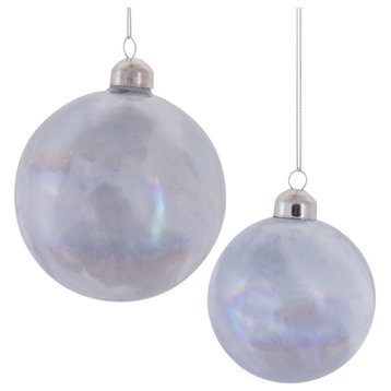 Irredescent Glass Ball Ornament, 12-Piece Set