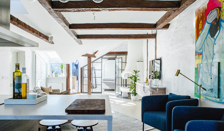 Houzz Tour: 79 kvm med moderne og funky hotelstil