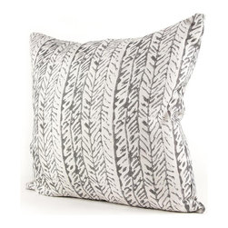 Shibori Cushion Foxtrot Reverse Graphite - Decorative Cushions