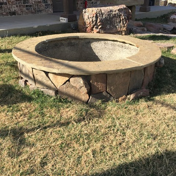 Stone Age Masonry Fireplace