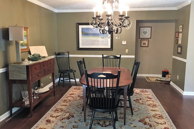 Example of a classic dining room design in Cleveland