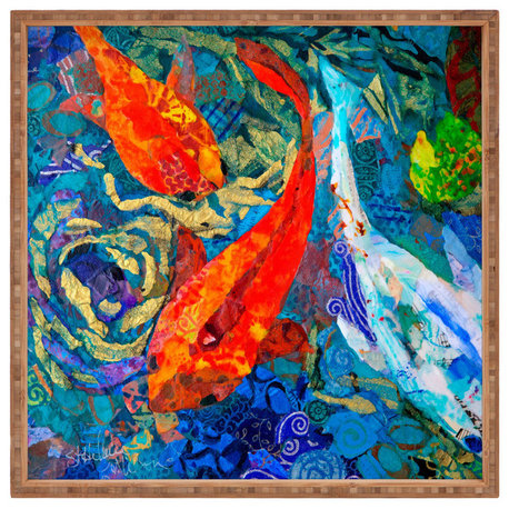 Elizabeth St Hilaire Nelson Koi Square Tray