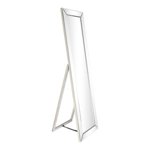 Bling Beveled Glass Cheval Mirror Contemporary Wall Mirrors