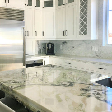 Beech White Kitchen at Beach Front, Clinton CT