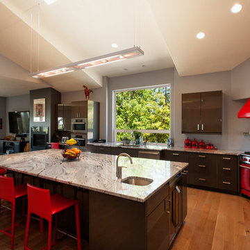 Seattle Accessible Master Bath & Red Kitchen