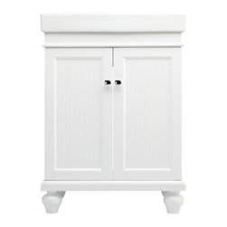 24" Lander Vanity Cabinet - White - Bathroom Vanities And Sink Consoles