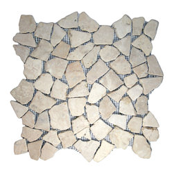 CNK Tile - Ecru Off-White Mosaic Tile with dimensions 12*12 - Mosaic Tile
