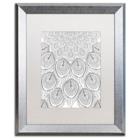 Hello Angel 'Animals 13' Art, Silver Frame, 20"x16", White Matte