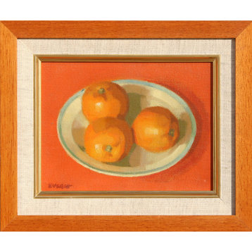 Len Gridley Everett, Still Life Of Oranges, Oil Painting