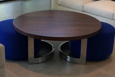 Example of a trendy living room design in Phoenix