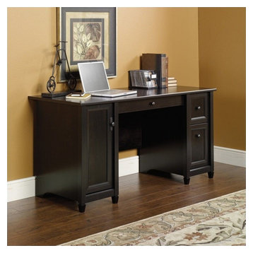 Sauder Edge Water Computer Desk in Estate Black