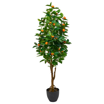 Real Touch Orange Tree In Pot, 51"