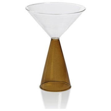 Viterbo Martini Glasses, Amber, Set of 4