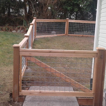 Wood fence