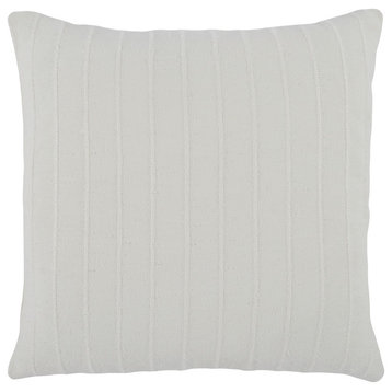 Hendri 22 Square Throw Pillow, White