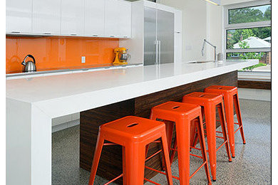 Minimalist kitchen photo in Toronto