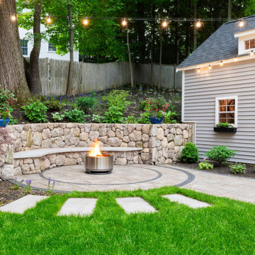 Circular Fireside Garden - Wellesley, MA