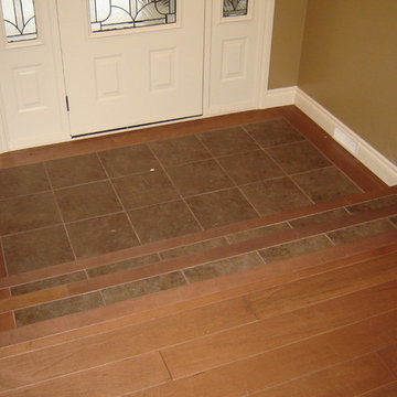 Wood and Tile Foyer