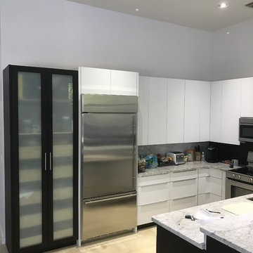 New, white, flat panel look