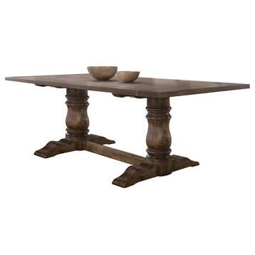 Acme Leventis Dining Table, Weathered Oak