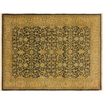 Bareen's Designer Rugs - Jena Green/Beige Wool Rug, 4'2 x 5'10 - An invigorating oriental rug with distinctive motifs and wide-ranging pallet of warm colors, this geometric hand knotted masterpiece is a breath-taking addition to any decor. The intricate detail and stunning use of color gives it the unique appeal of a one-of-a-kind piece. Known for its versatility, vegetable dye, and high knot count, this rug is an excellent addition to any decor due to their artistic individuality and enduring appeal.