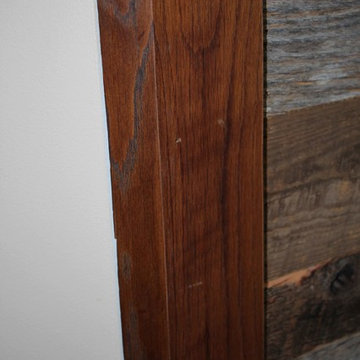 Barnwood Shiplap Wall With Custom Trim