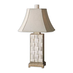 www.essentialsinside.com: travertine table lamp - Table Lamps