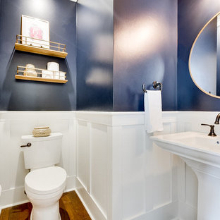 Navy Powder Room