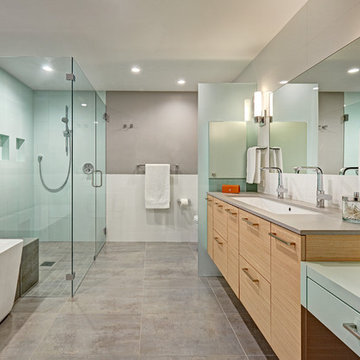Arden Park Mid-Century Modern Master Bathroom