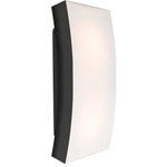 Besa Lighting - Besa Lighting BILLOW15-BK Billow 15 - 2 Light Outdoor Wall Mount - Bulb Shape: A19  Dimable: Yes