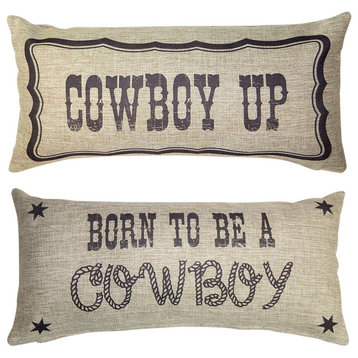Cowboy Reversible Pillow Cover