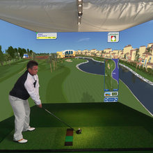Golf simulator room