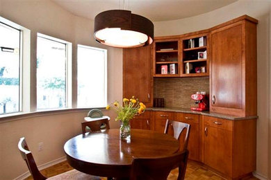 Elegant dining room photo in Dallas