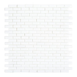 Industrie Glass &ndash; Carbon &ndash; 10.875 x 12.25 &ndash; (12701) Mosaic - Mosaic Tile