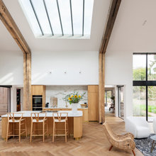 Houzz Tour: Old Barns Become an Airy, Modern-rustic Home
