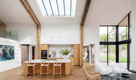 Houzz Tour: Old Barns Become an Airy, Modern-rustic Home