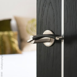 Joseph Giles Lever handles stainless steel and leather - Door Handles