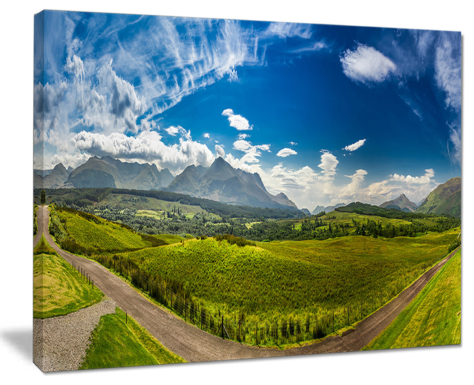 "Scottish Highlands" Panoramic View Landscape Wall Art, 40"x30 ...