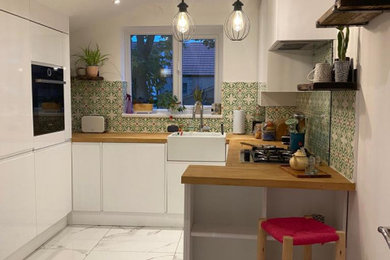 This is an example of a mediterranean kitchen in London.