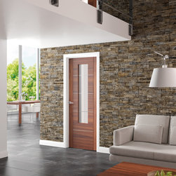 Portici Walnut Glazed Door - Internal Doors