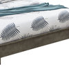 Burlington Upholstered King Panel Bed, Gray