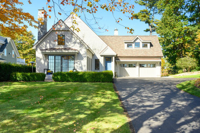 Example of a transitional home design design in Other