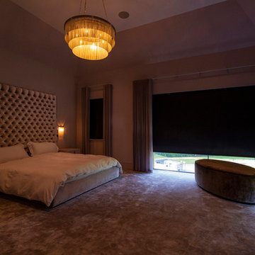 Luxury Bedroom with Curtains and Blackout Blinds