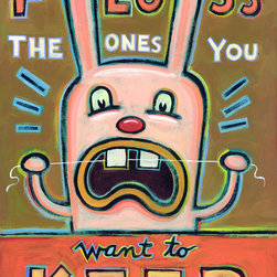 Floss the Ones You Want to Keep - Limited Edition Humorous Print - Fine Art Prints